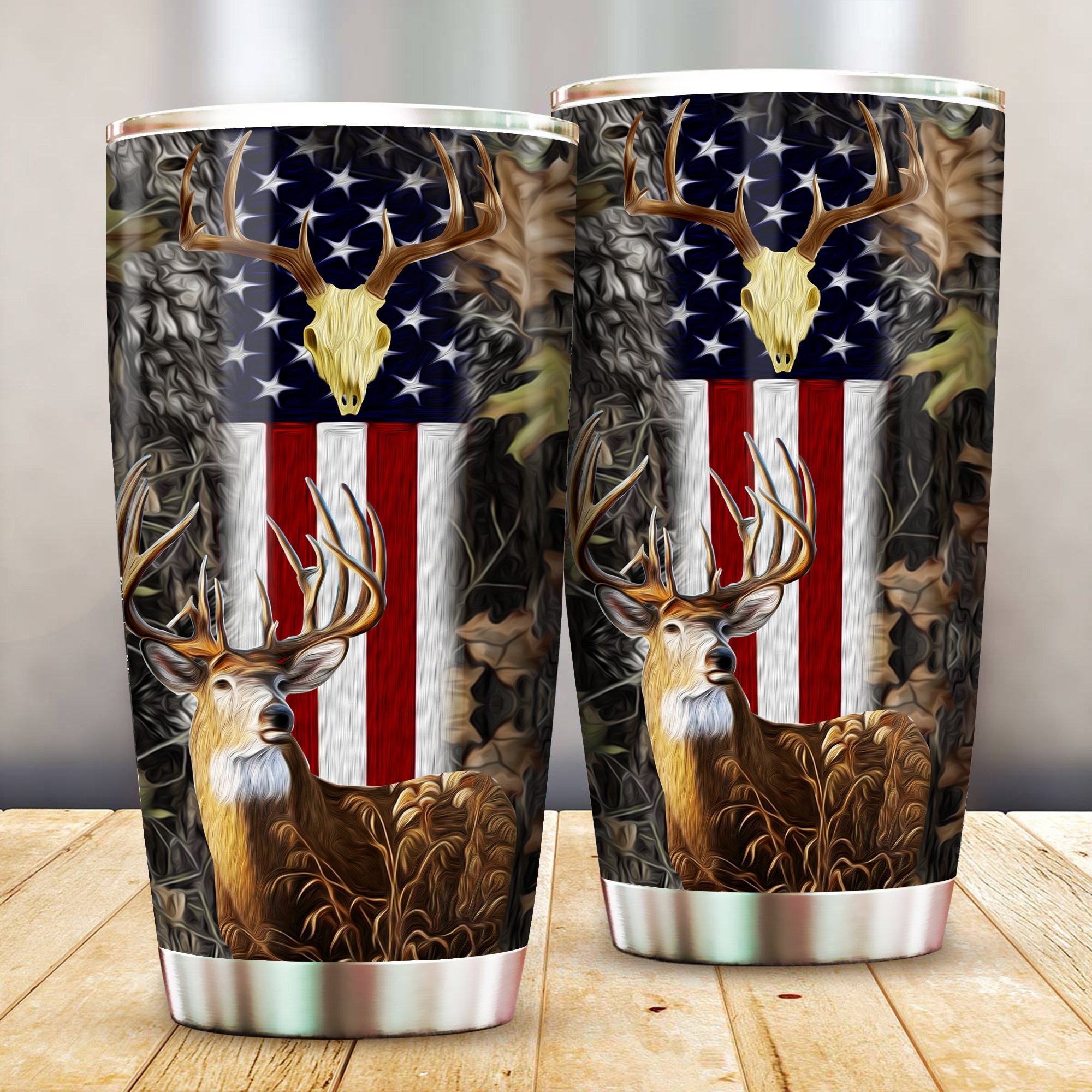 Usa Proud Whitetail Hunter All Over Print Tumble