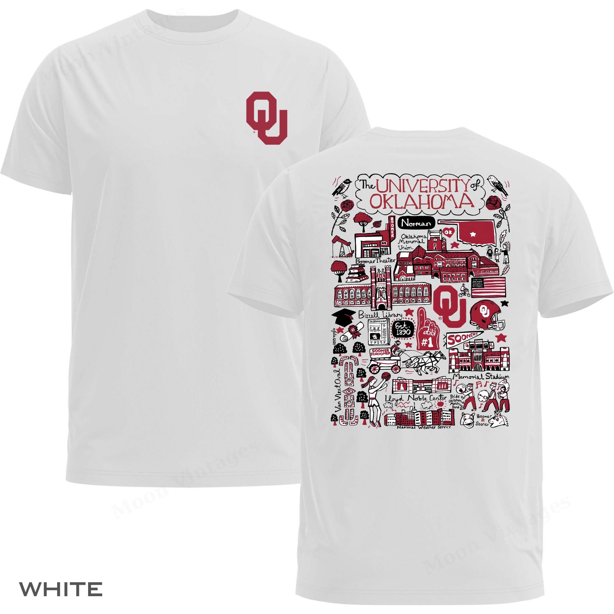 University of Oklahoma T-Shirt, Detailed Sooners Graphic Tee, Showing OU Pride, Game Day Outfits for Sport Fans, Gift For Men and Women, Size S to 5XL