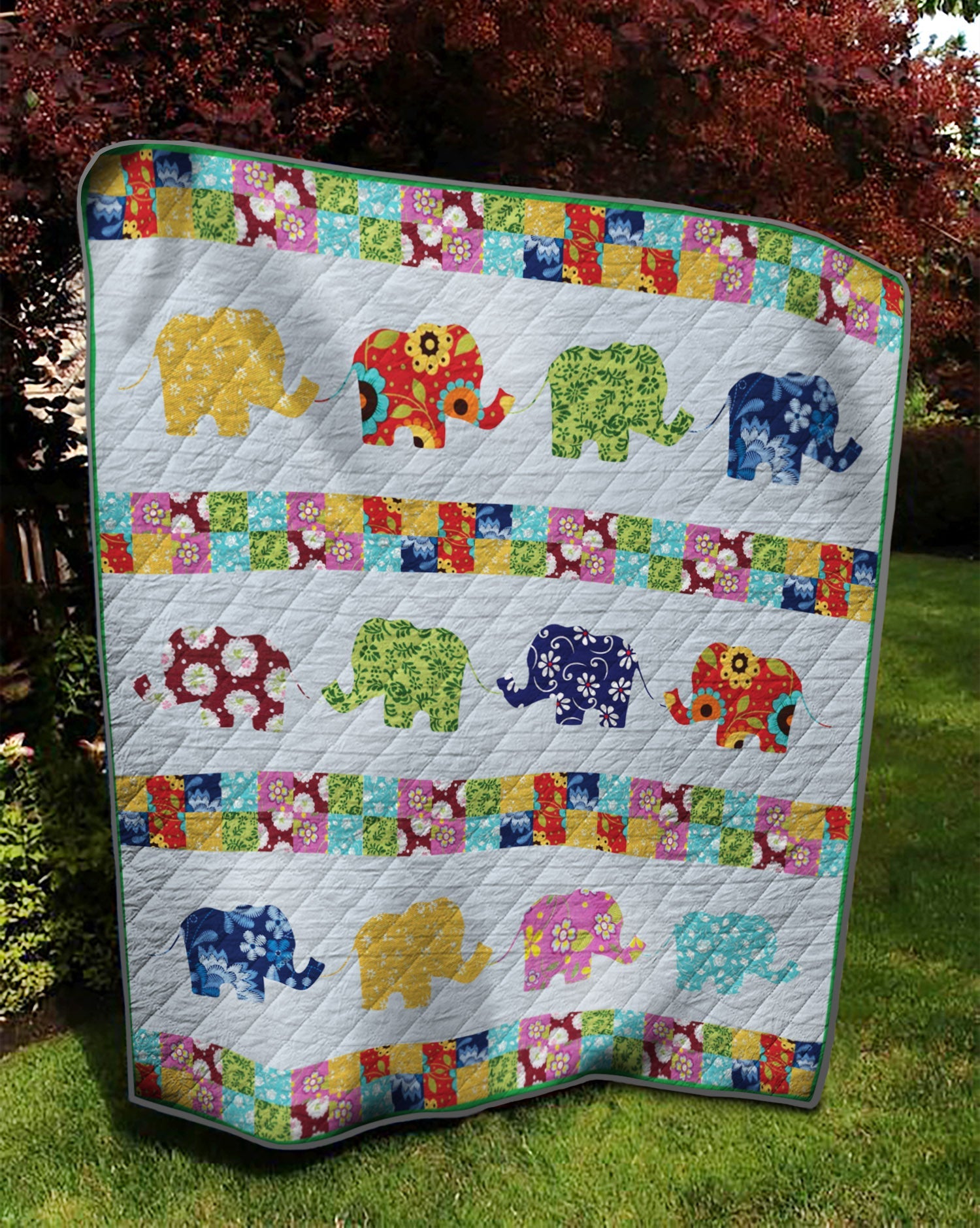 Elephant Wg2307107Cl Quilt Blanket