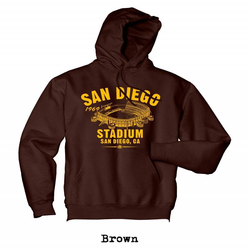 Crushtee San Diego Stadium 1969 Baseball Sweatshirt Crewneck or Hoodie Home Of Your San Diego Padres Any 2 Tees For 33 Long Sleeve Hoodie