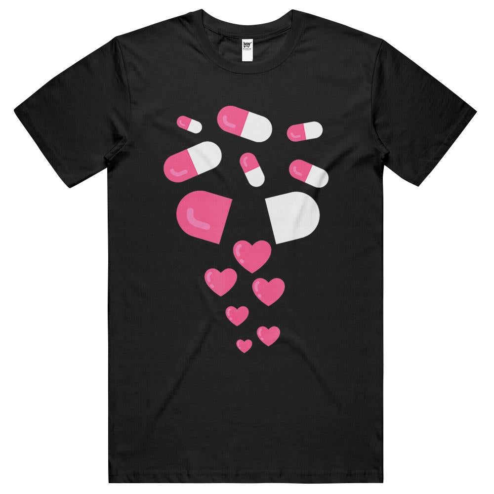 Pills Heart Love Valentine Hearts Medicine Pharmacy Gift T Shirts