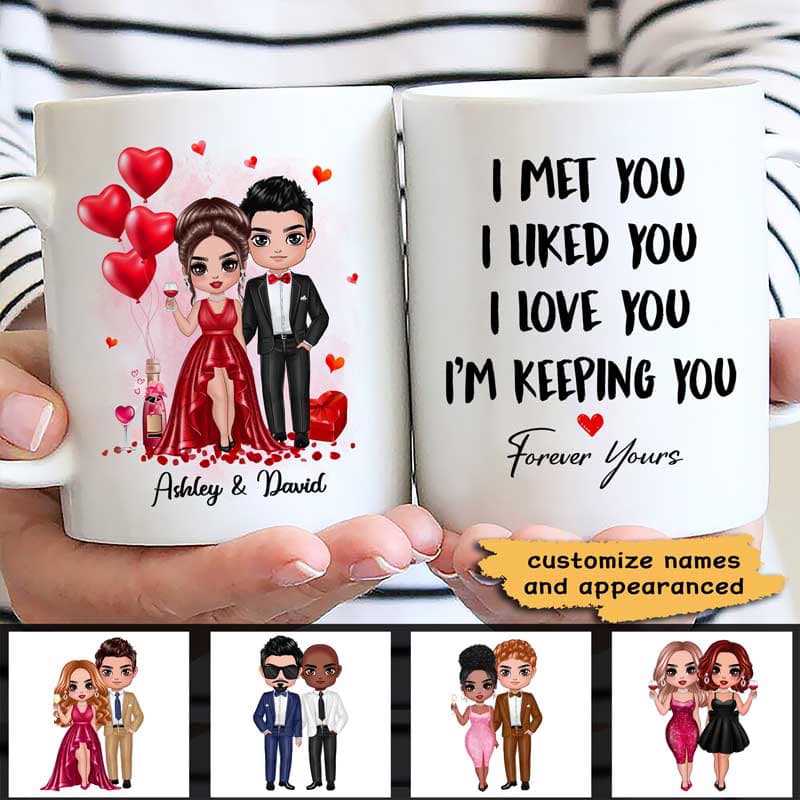 Well Dressed Couple Valentine‘S Gift Personalized Mug