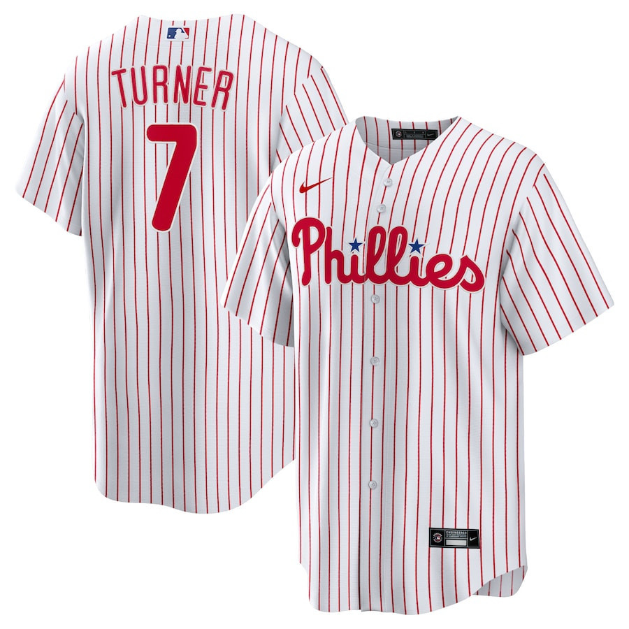 Trea Turner 7 Philadelphia Phillies Men Jersey – White