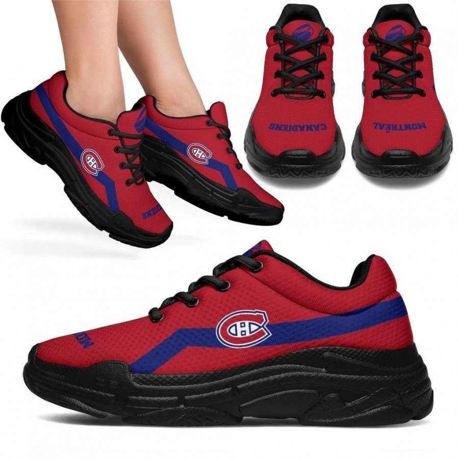 Edition Chunky Sneakers With Line Montreal Canadiens Shoes #314