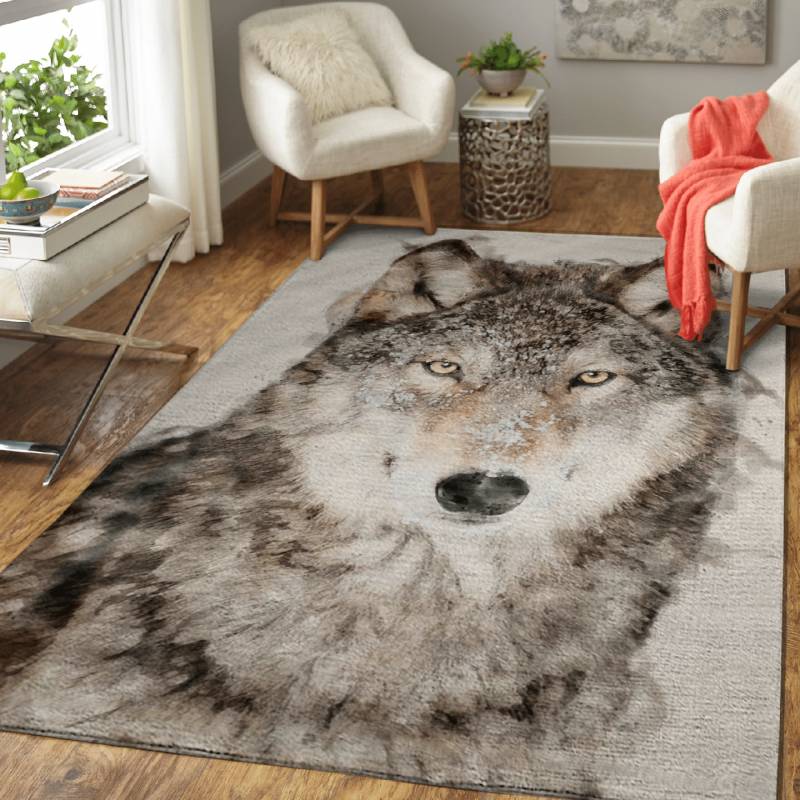 Wolf 9 – Animals Area Rug Carpet