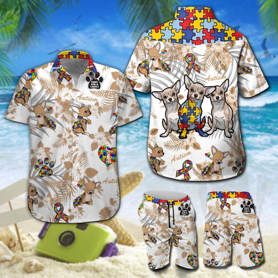 Chihuahua Autism Hawaii Shirt 205 Ha8186