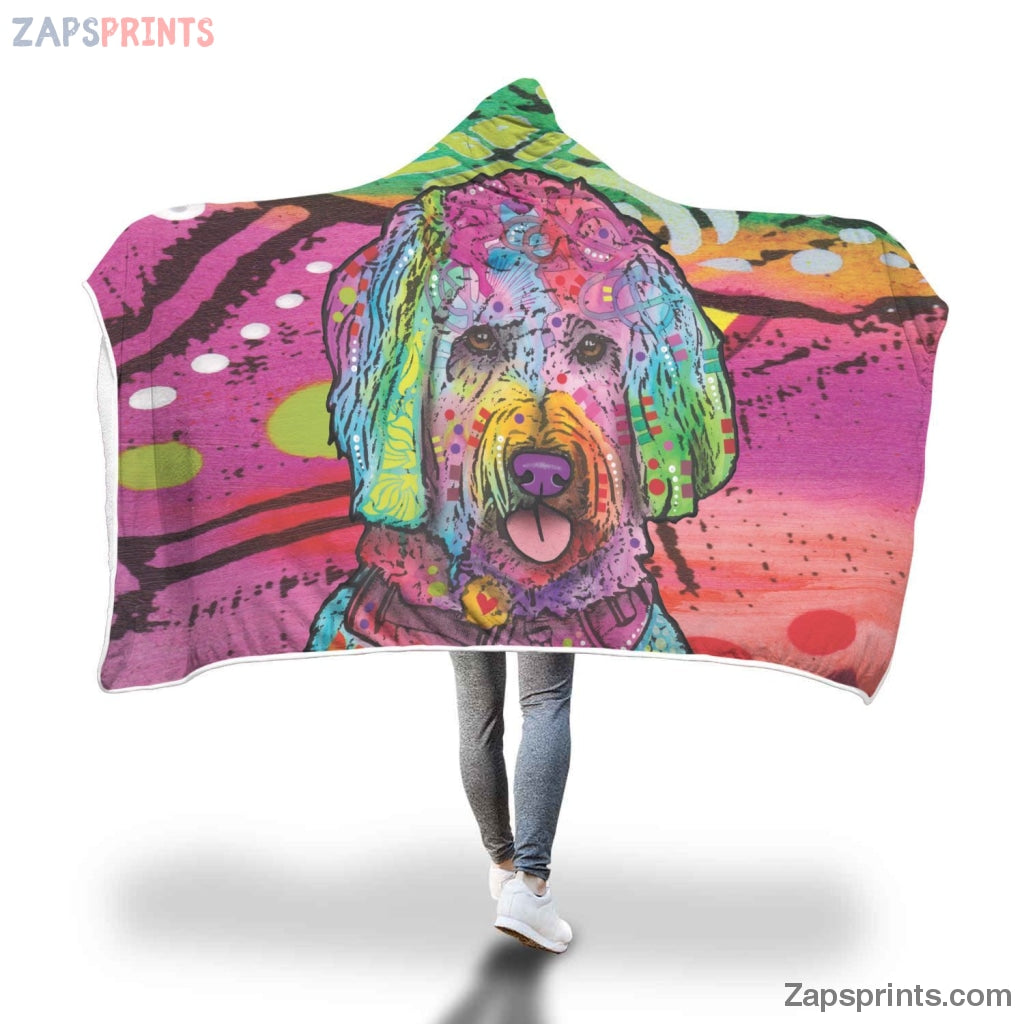 Goldendoodle Design Hooded Blanket – Dean Russo Art