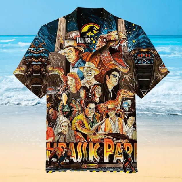 Jurassic Park For Man And Woman Print Short Sleeve Hawaii Shirt Ha56022