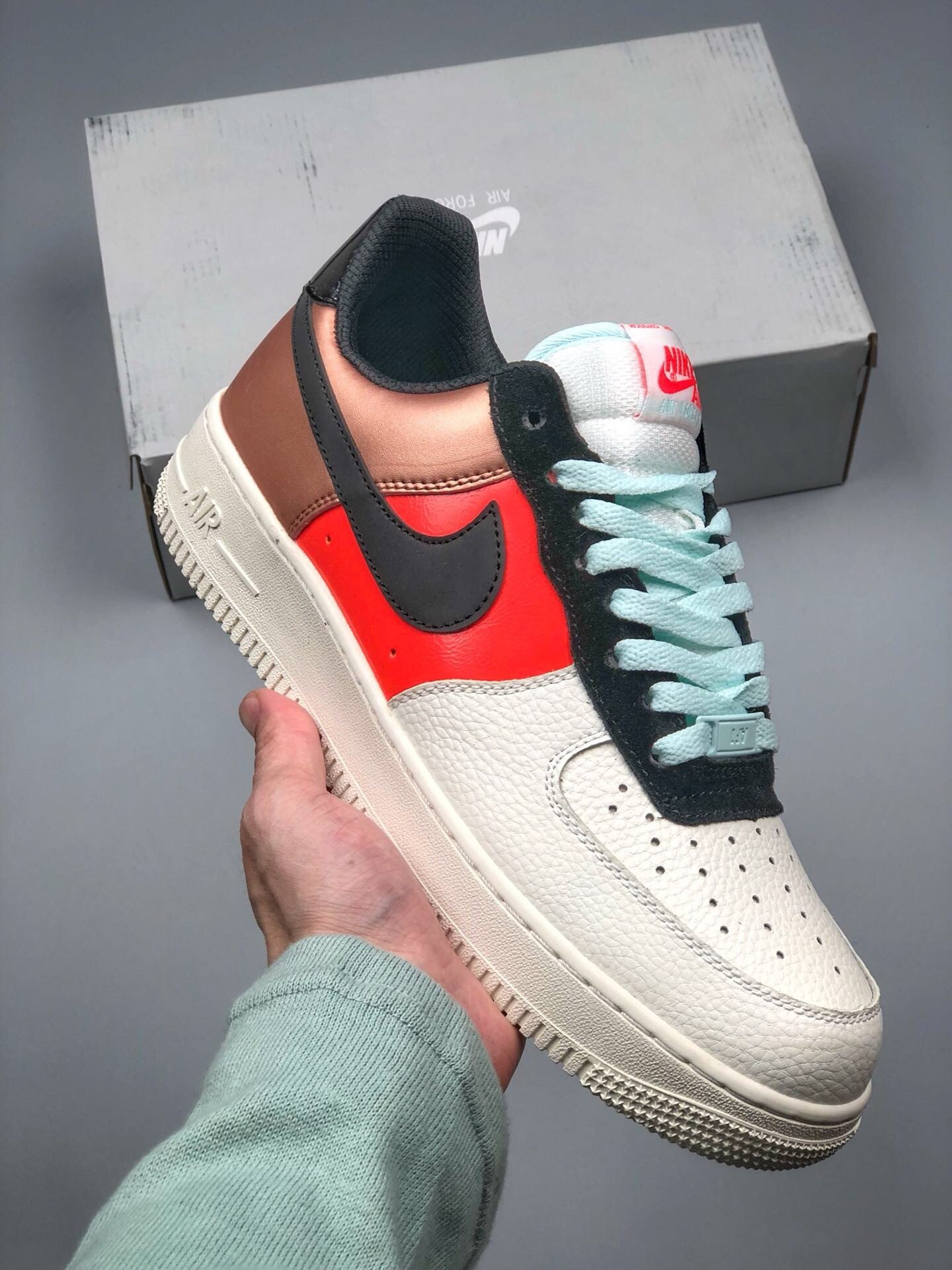 Nike Air Force 1 Metallic Red BronzeBlack-Teal Tint 5340125