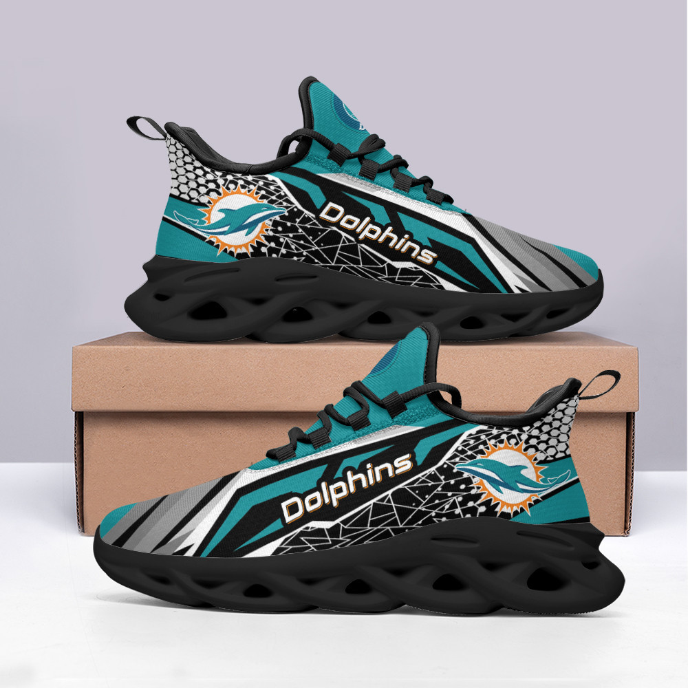 Miami Dolphins Yezy Running Sneakers Bb99