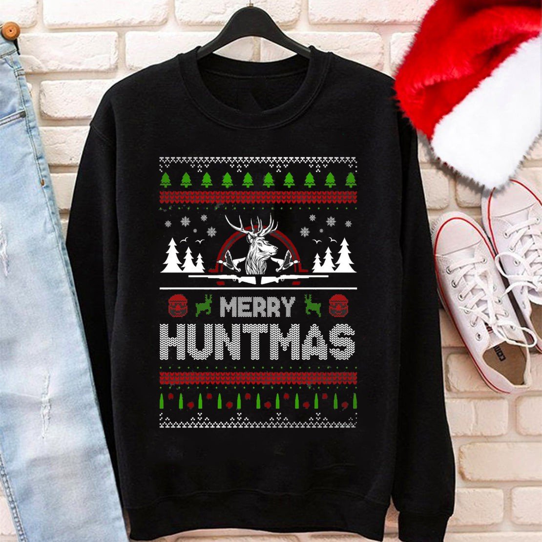 Merry Huntmas Ugly Christmas Sweater Christmas Gift