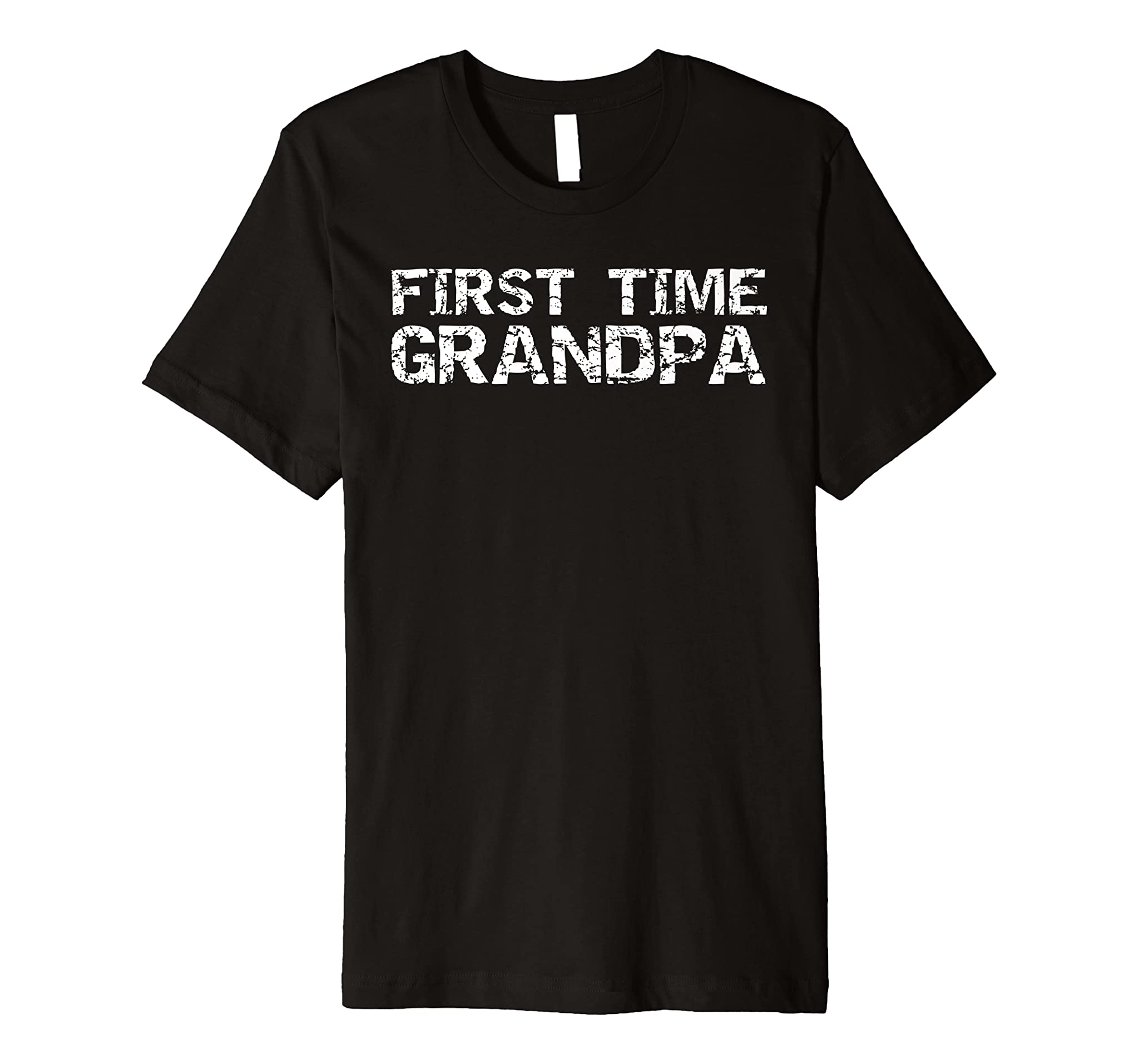 Mens First Father’s Day Grandfather Gift First Time Grandpa Premium T-Shirt