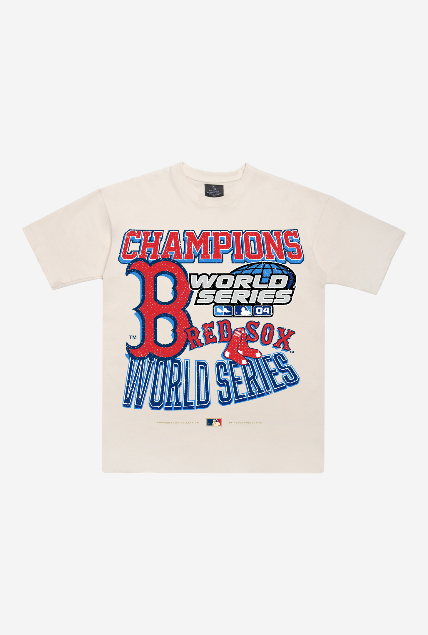 Boston Red Sox 2004 World Series Cooperstown Collection Premium T-Shirt – Natural