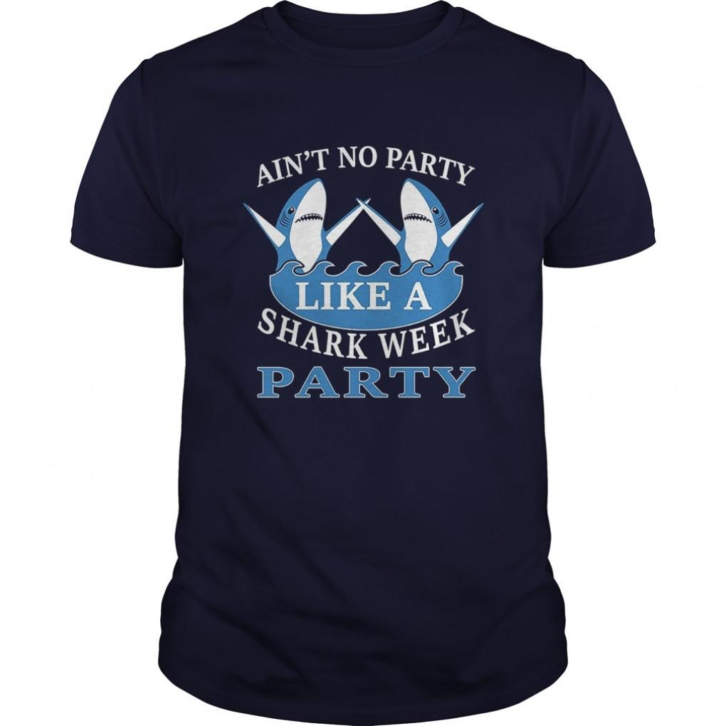 Aint No Party Like A Shark  Shark TShirt Guys Tee 948619526