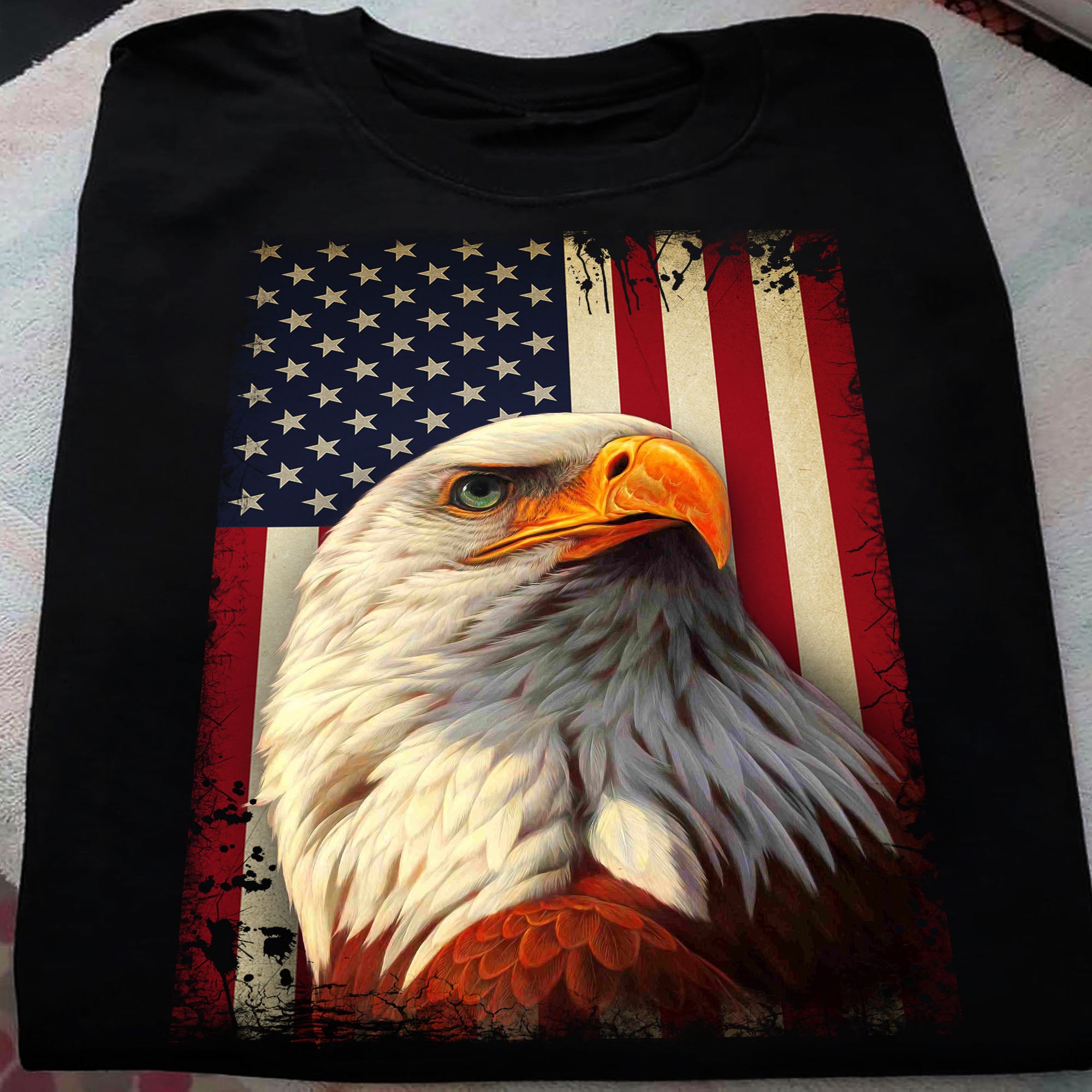 Strong Eagle American Flag Gift Standard/Premium T-Shirt