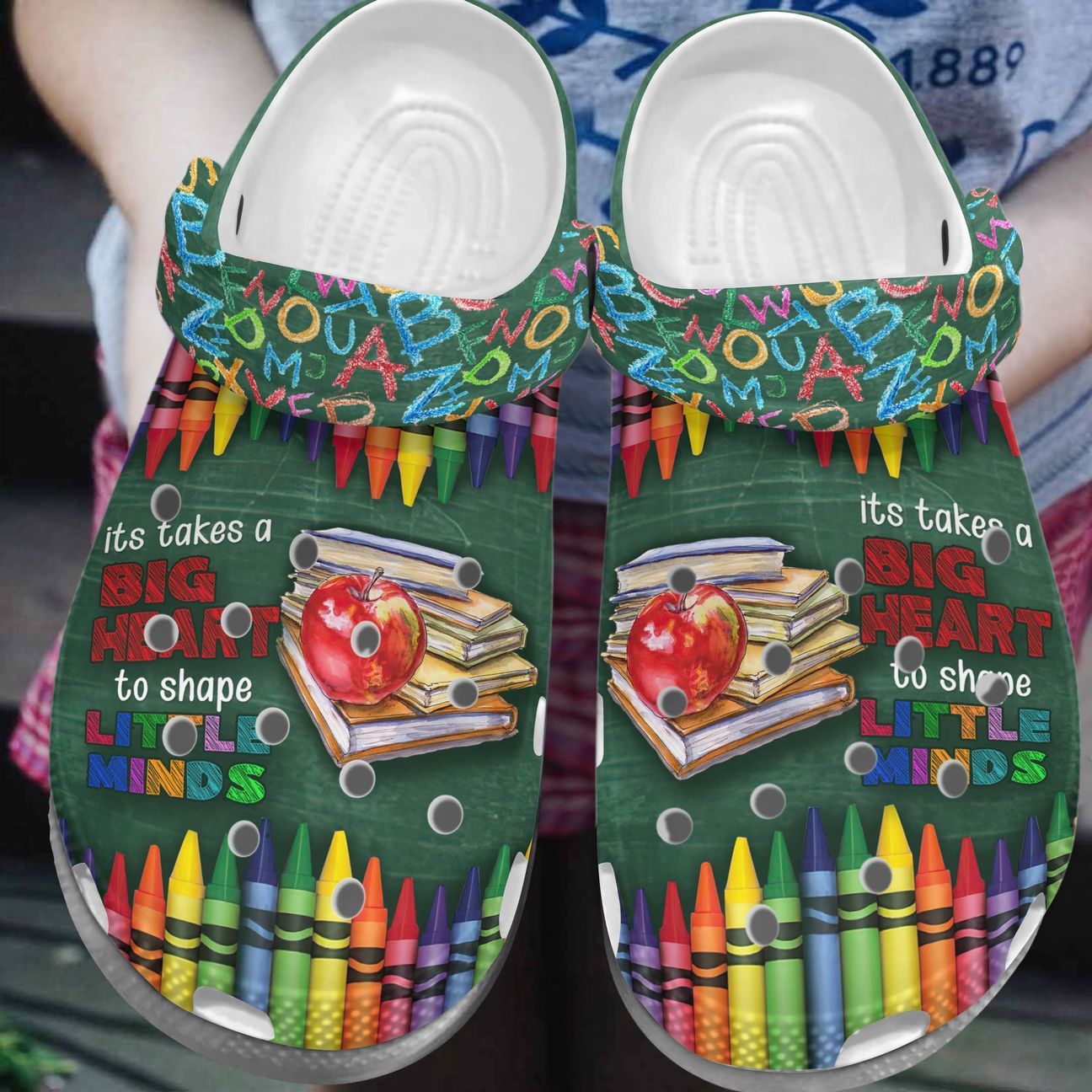 Teacher Personalize Clog, Custom Name, Text, Fashion Style For Women, Men, Kid, Print 3D Teacher Love