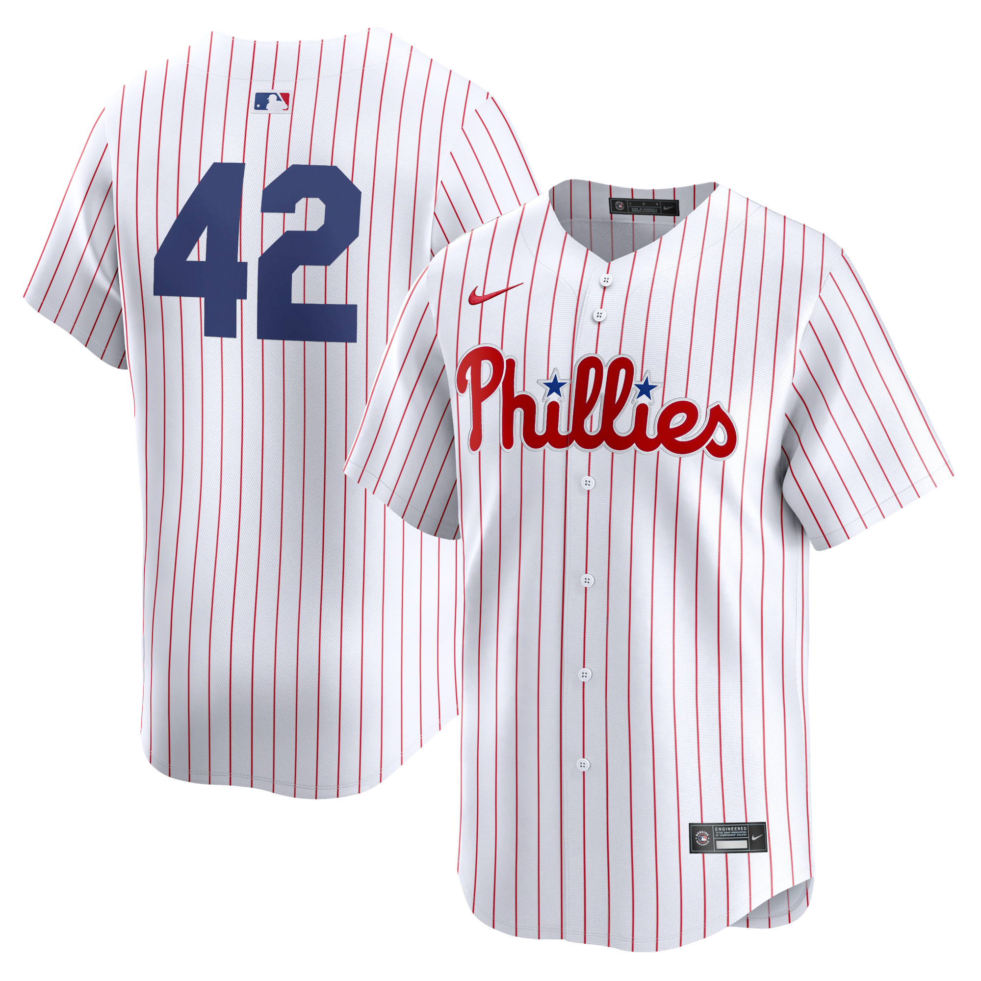 Philadelphia Phillies 2024 Jackie Robinson Day Home Limited Jersey  White