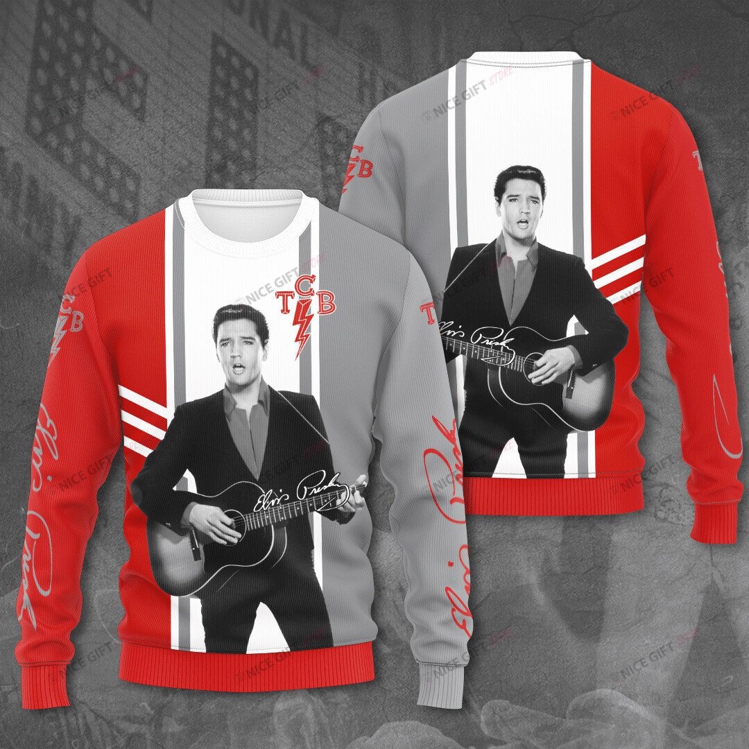Elvis Presley Crewneck Sweatshirt 3Cs-P9A2
