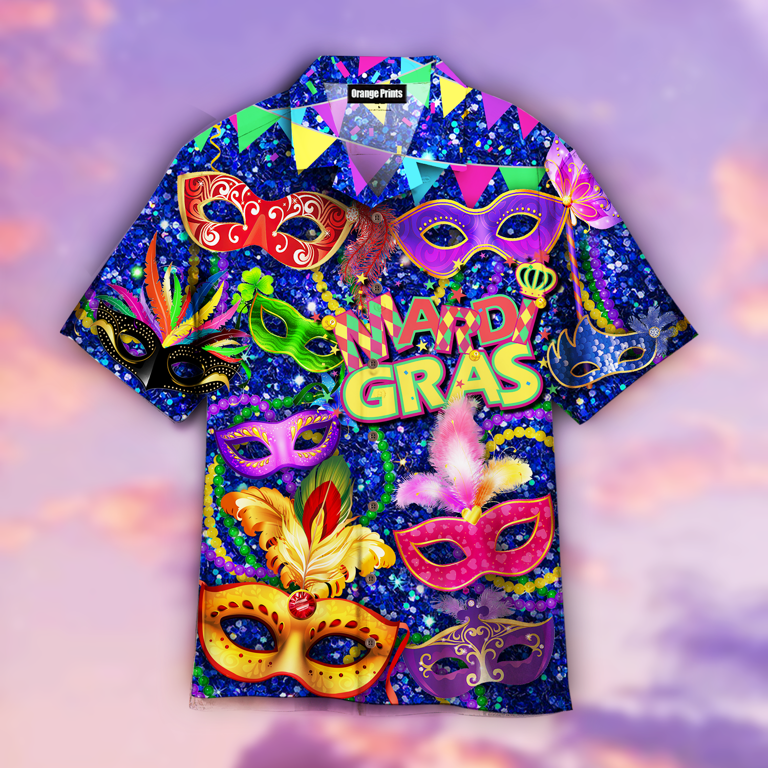 Just Here For The Beads Mardi Gras Hawaii Shirt Men Women Adult Ha88040