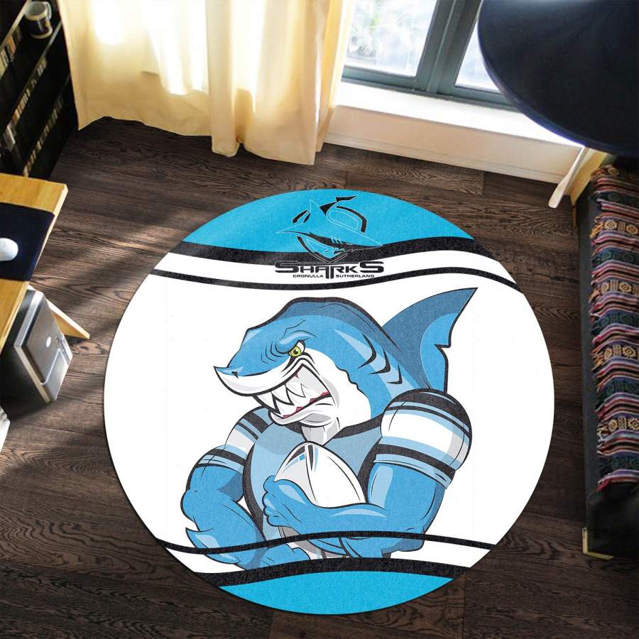 Cronulla-Sutherland Sharks Round Rug NRL