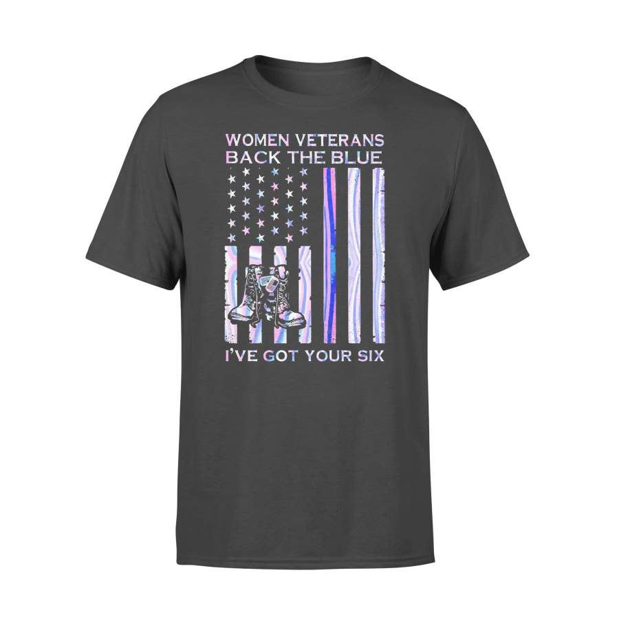 Women Veterans Back The Blue I’ve Got Your Six Colorful T-shirt