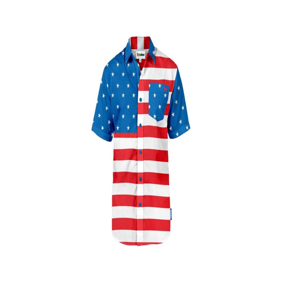 American Flag Hawaiian Shirt