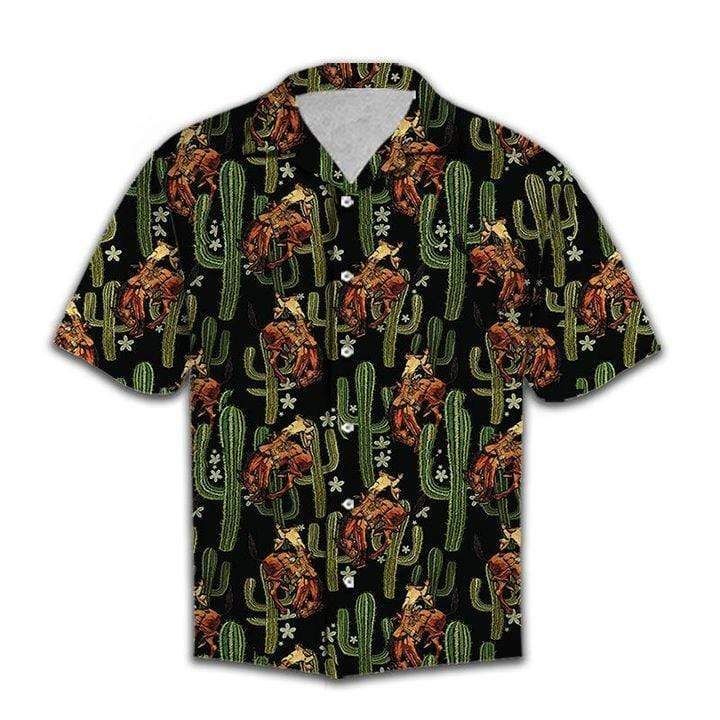 Get Now Cowboy Cactus Tropical Unisex Hawaii Aloha Shirts L Ha72393