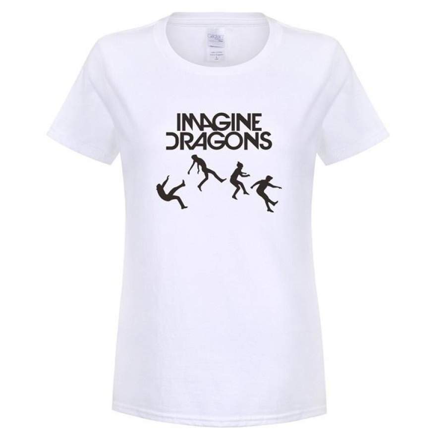 Women T-shirt IMAGINE DRAGONS T Shirts Cotton Casual Funny Shirt For Lady Short Sleeve Woman Tops Tee Hipster T-shirt