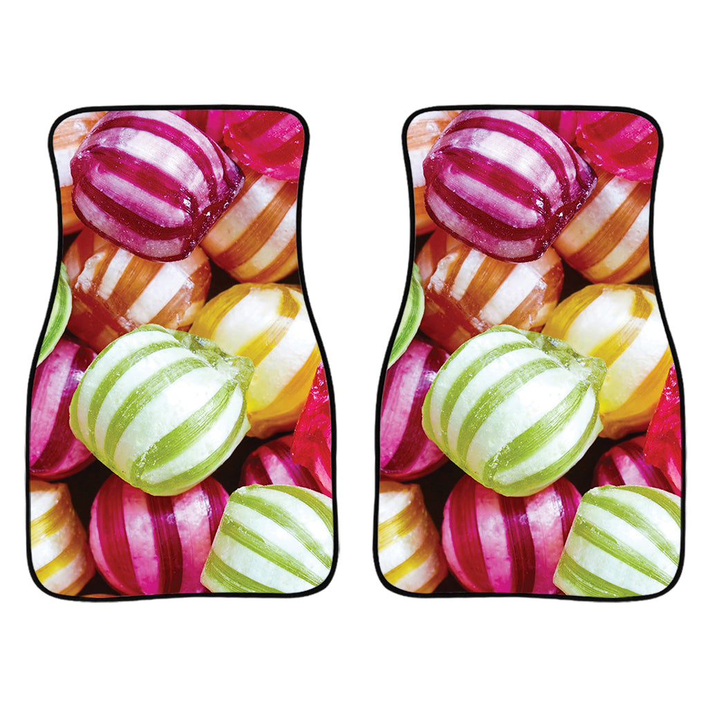 Colorful Candy Ball Print Front Car Floor Mats