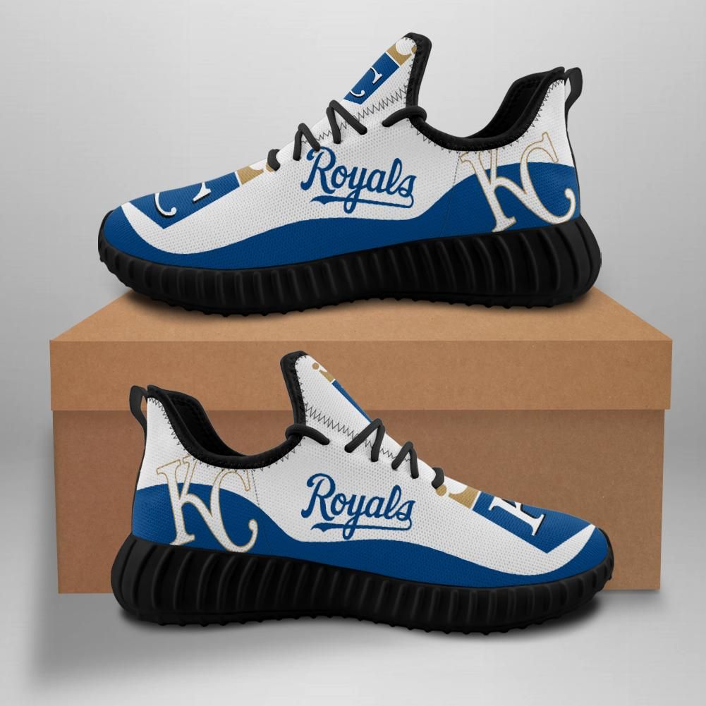 Kansas City Royals Unisex Sneakers New Sneakers Custom Shoes Baseball Yeezy Boost