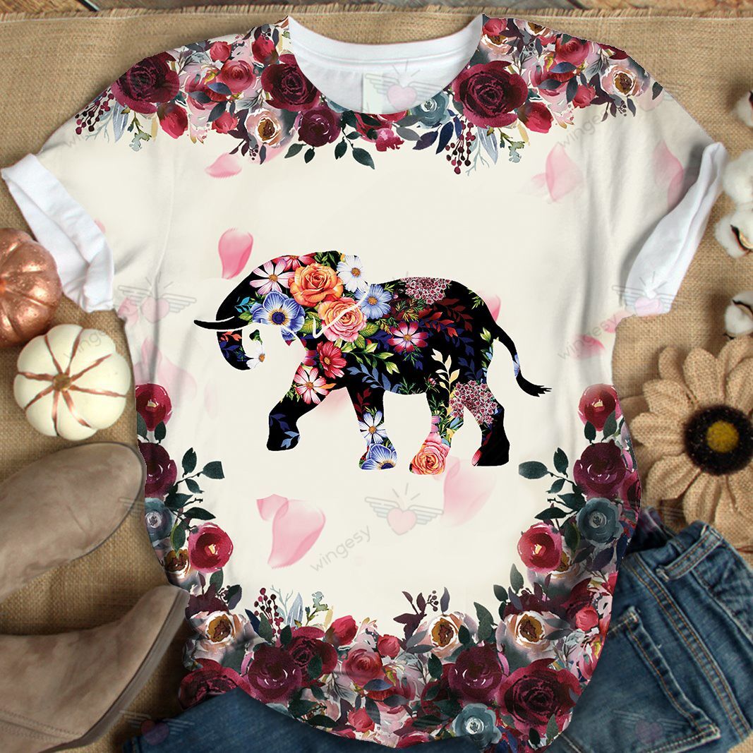 WildAnimal Elephant Girl Tshirt A12008109T