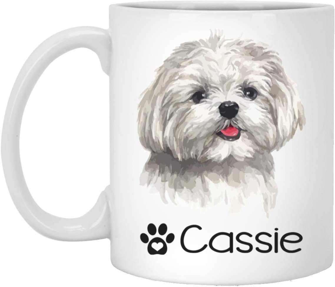 Personalized Maltese Dog Mug – Pet Owner Gifts For Women – Gifts For Dog Lover – Maltese Mom Dad Mugs – Dog Cups 11Oz