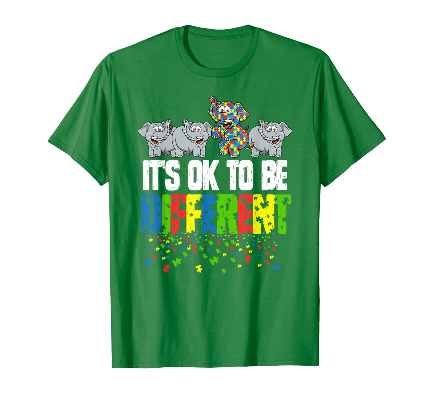 Autism Awareness Day Elephant Gift, It’S Ok To Be Different T-Shirt  ,Sweatshirt ,Hoodie