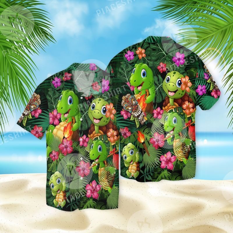 Turtle 3 For Men And Women Graphic Print Short Sleeve Hawaii Casual Shirt Ha108267