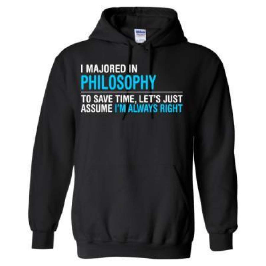 AGR I Majored In Philosophy To Save Time Let’s Just Assume That I’M Always Right – Heavy Blend™ Hooded Sweatshirt