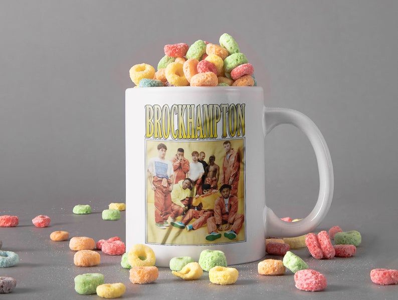 White Mug Brockhampton American Hip Hop Boy band Mug Hip Hop Group Mug Retro Vintage Mug Premium Sublime Ceramic Coffee Mug H99