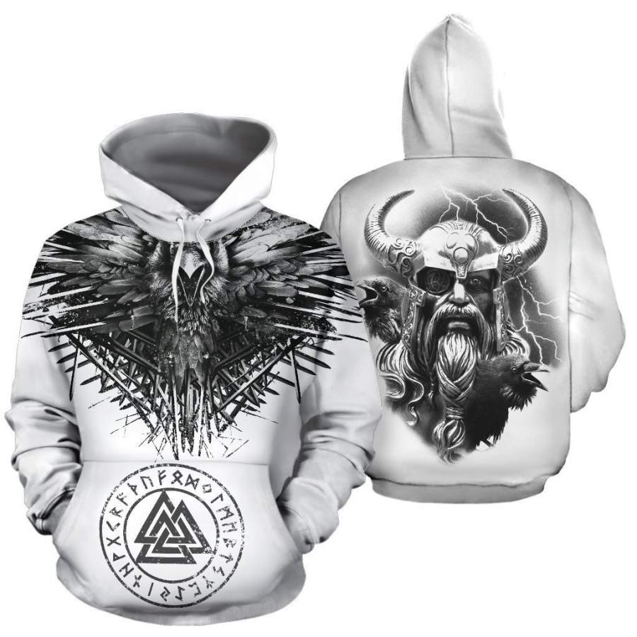 Viking Hoodie – Raven and Eagle