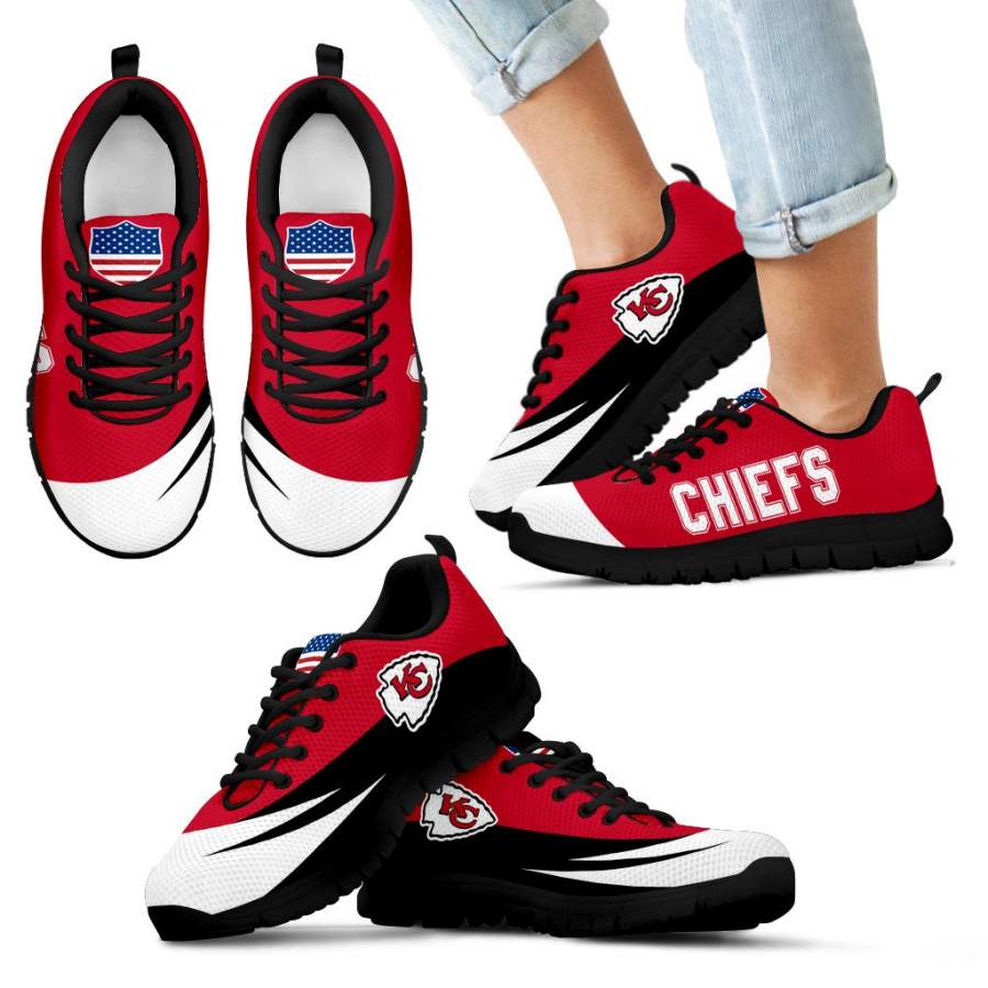 Awesome Gift Logo Kansas City Chiefs Sneakers