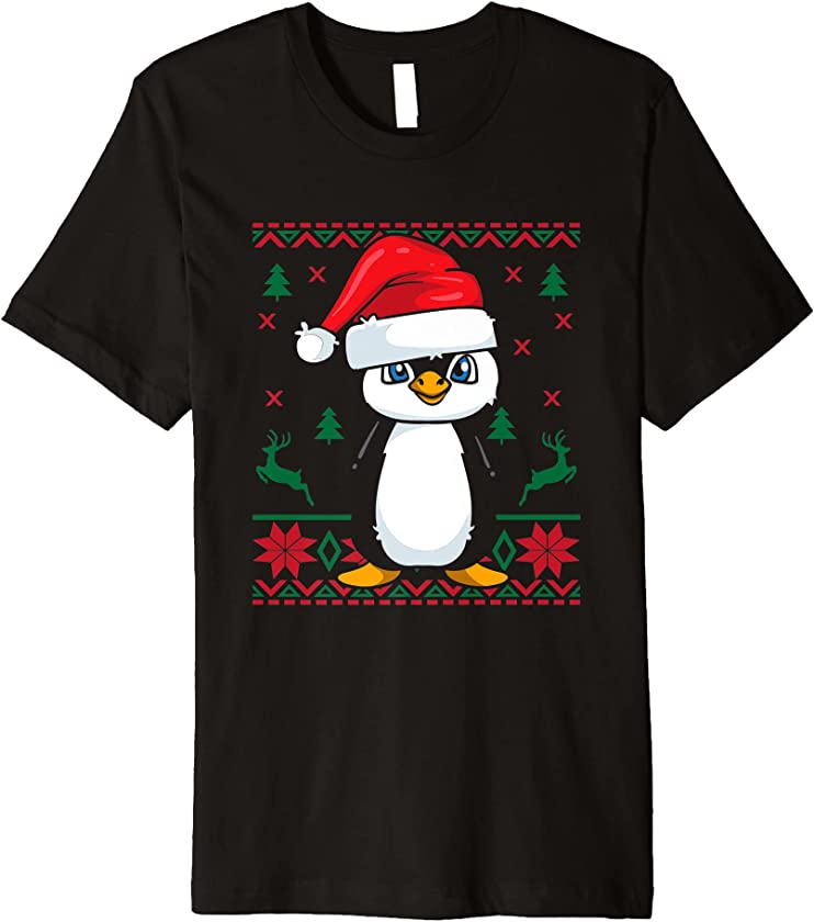 Ugly Christmas Penguin Premium T-Shirt