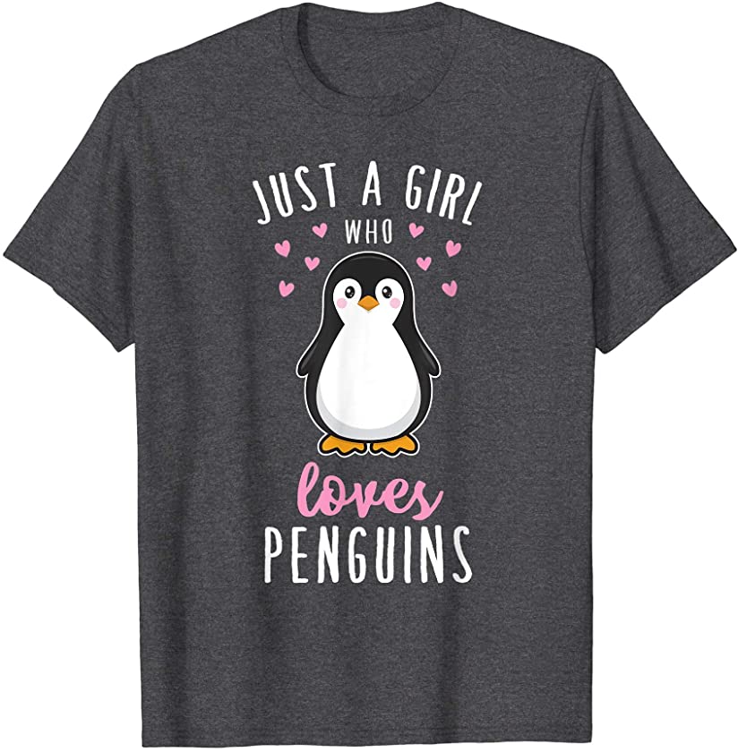 Just A Girl Who Loves Penguins T Shirt Cute Nature Toddlers T-Shirt