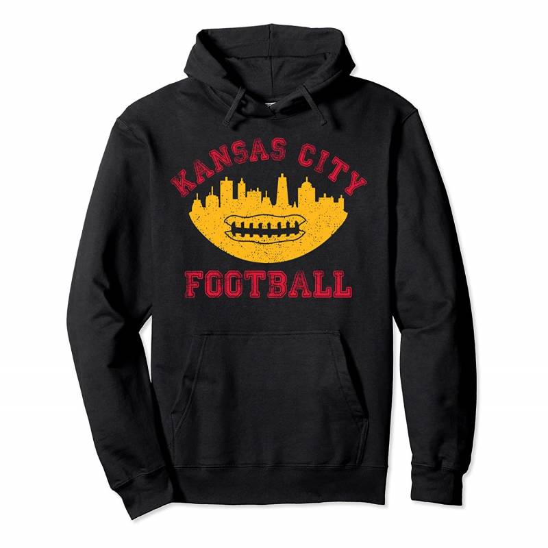 Distressed KC Pro Football Team Vintage Kansas City Skyline Pullover Hoodie, T Shirt, Sweatshirt