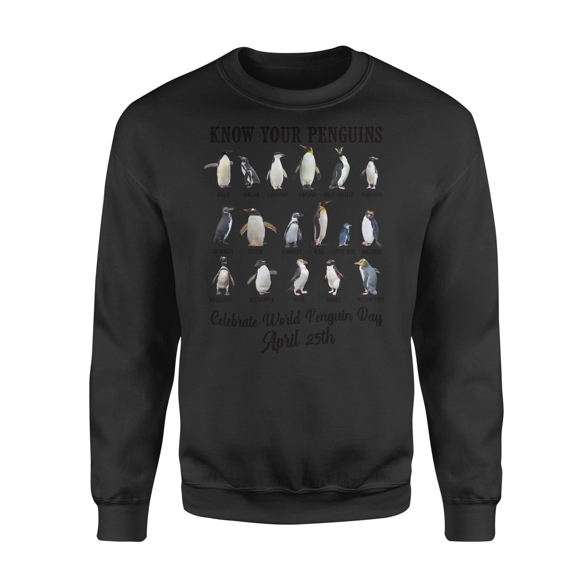 Penguin Celebrate Day – Standard Crew Neck Sweatshirt, Gift For Him, Gift For Penguin Lover T-Shirt Hoodie All Color Size S-5Xl