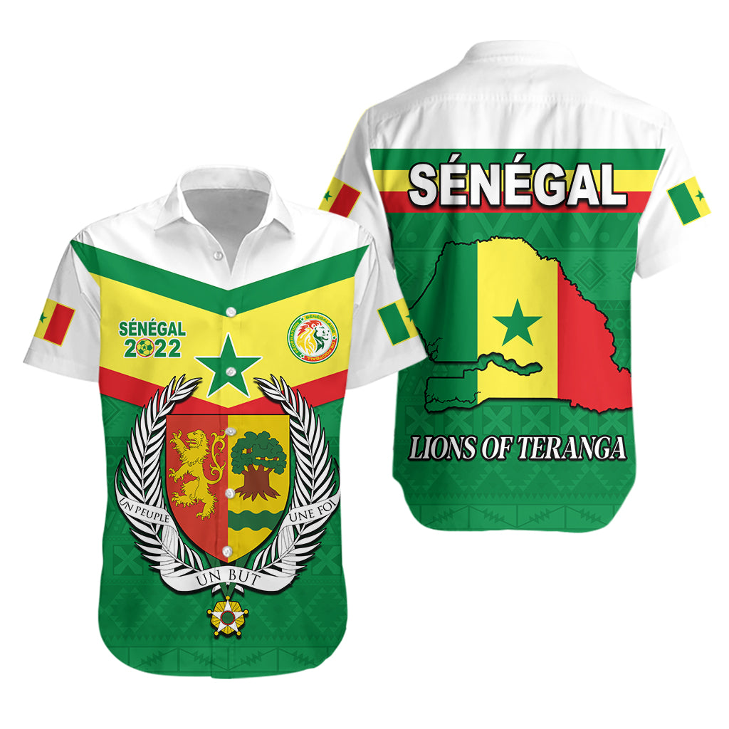 Senegal 2022 Sporty Hawaiian Shirt Lions Of Teranga Proud Football Lt13