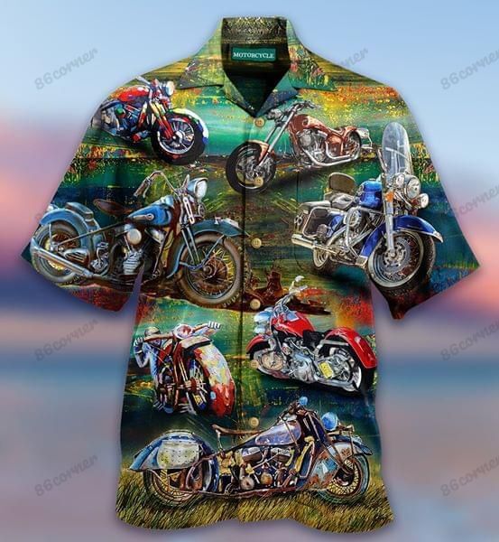 Motorcycle Field Hawaiian Shirt Ha56932