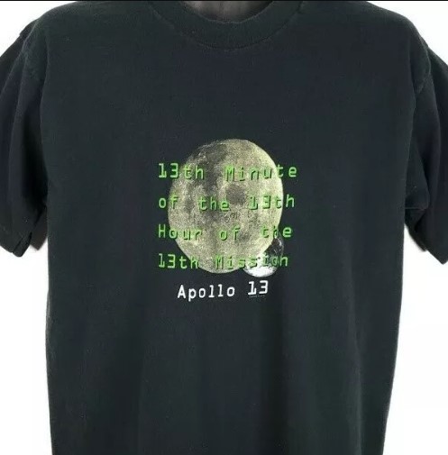 Apollo 13 T Shirt Vintage 90s 1995 Docudrama Movie Shirt Outfit