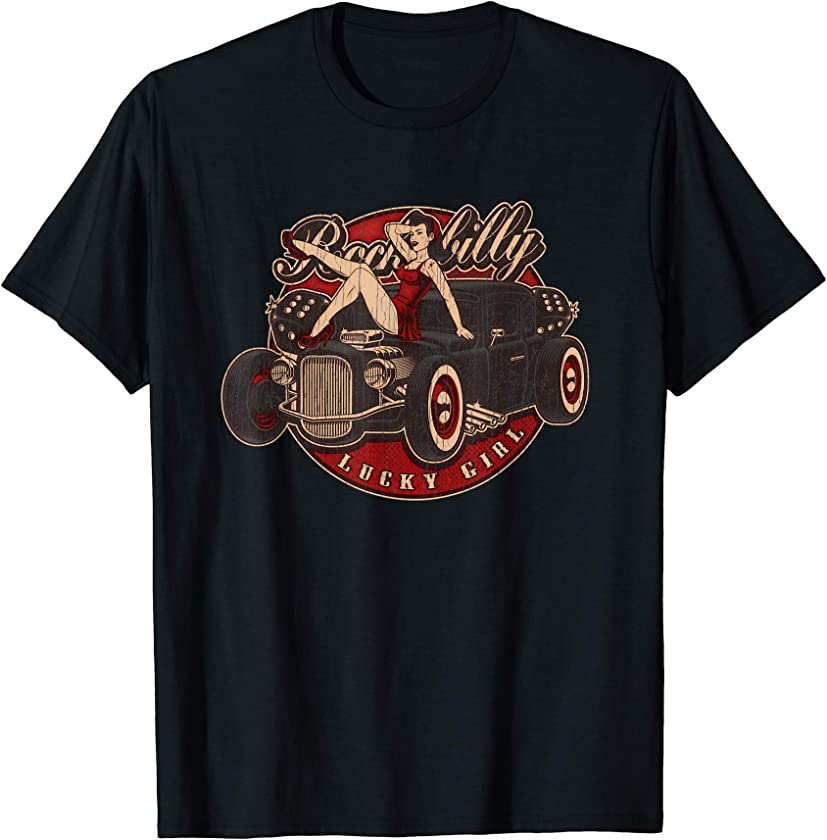 Vintage Motorcycle Shirt Motor: Rockabilly 1950s Lowbrow T-Shirt