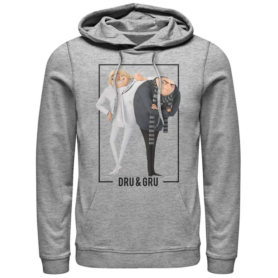 Despicable Me 3 Men’s Dru and Gru Brothers  Lightweight Hoodie