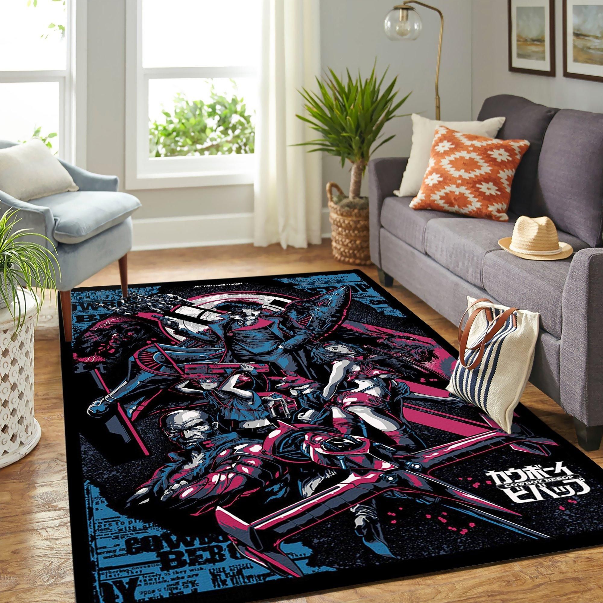 Cowboy Bebop Area Rug Geeky Carpet – Home Decor – Bedroom Living Room Décor