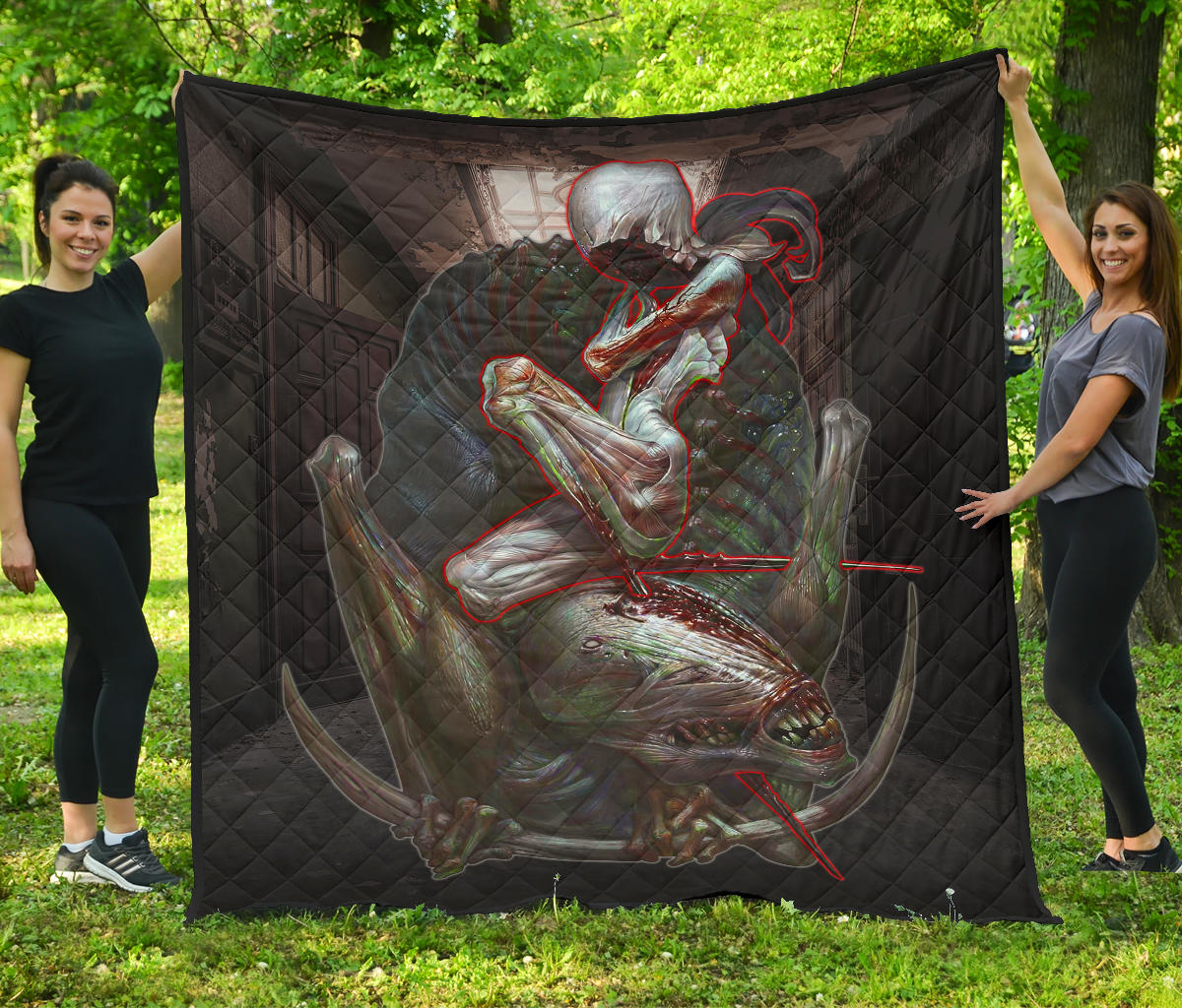 Horror Movie Premium Quilt | The Evil Within Monster Evil Inside Us Quilt Blanket Nt090307