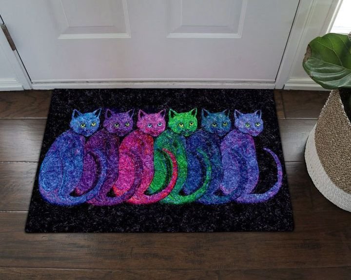 Apayprints – Cats Colorful 3D All Over Printed Doormat